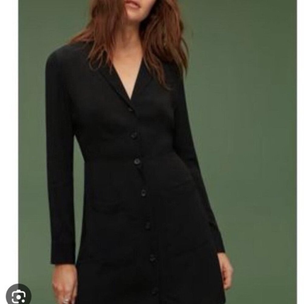 Wilfred Aritzia Myriem button mini dress Sz 4